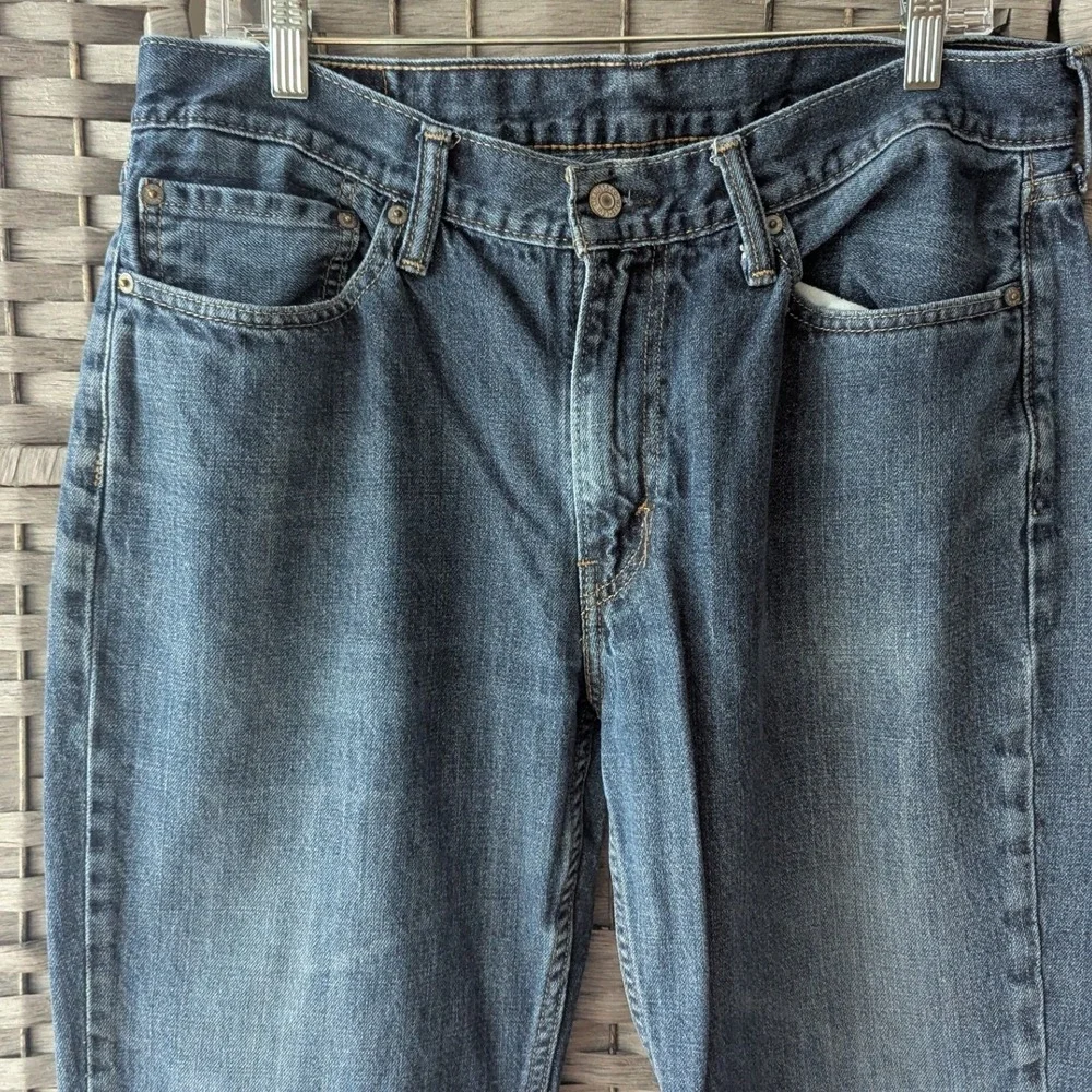 Levi's 514 Straight Fit Jeans Blue Medium Wash Denim Sz W36 L32 Casual Classic